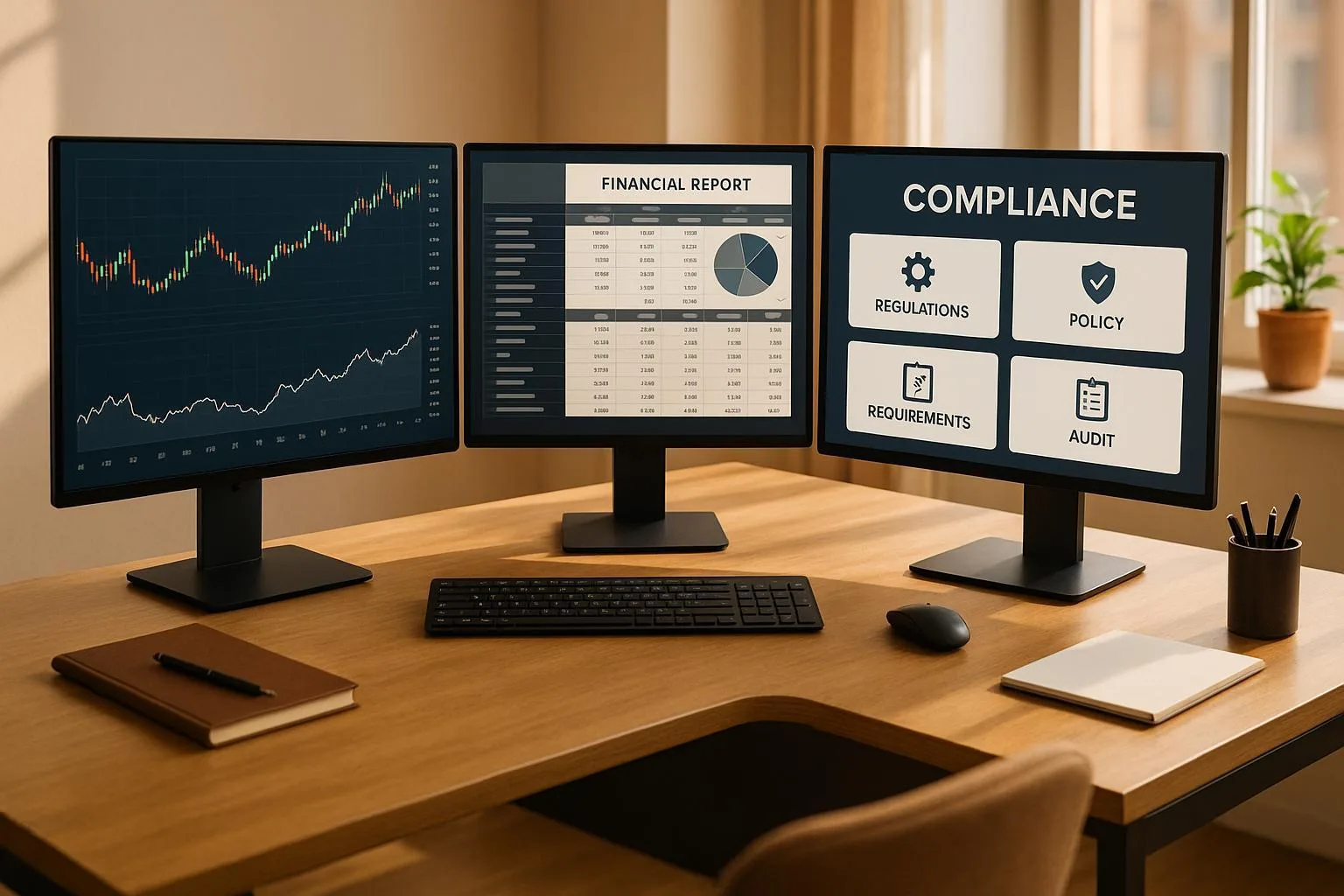 Investor reviewing regulatory disclosure documents